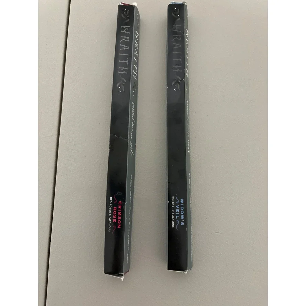 Wraith Spirited Intense Sticks Crimson Rose and Widow's‎ Veil Incense Set of 2